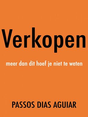 cover image of Verkopen